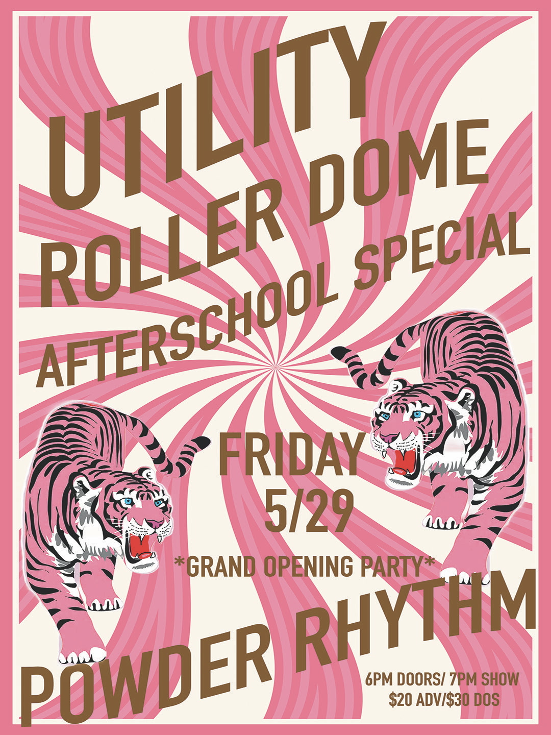 Utility (+Roller Dome, After School Special) show poster